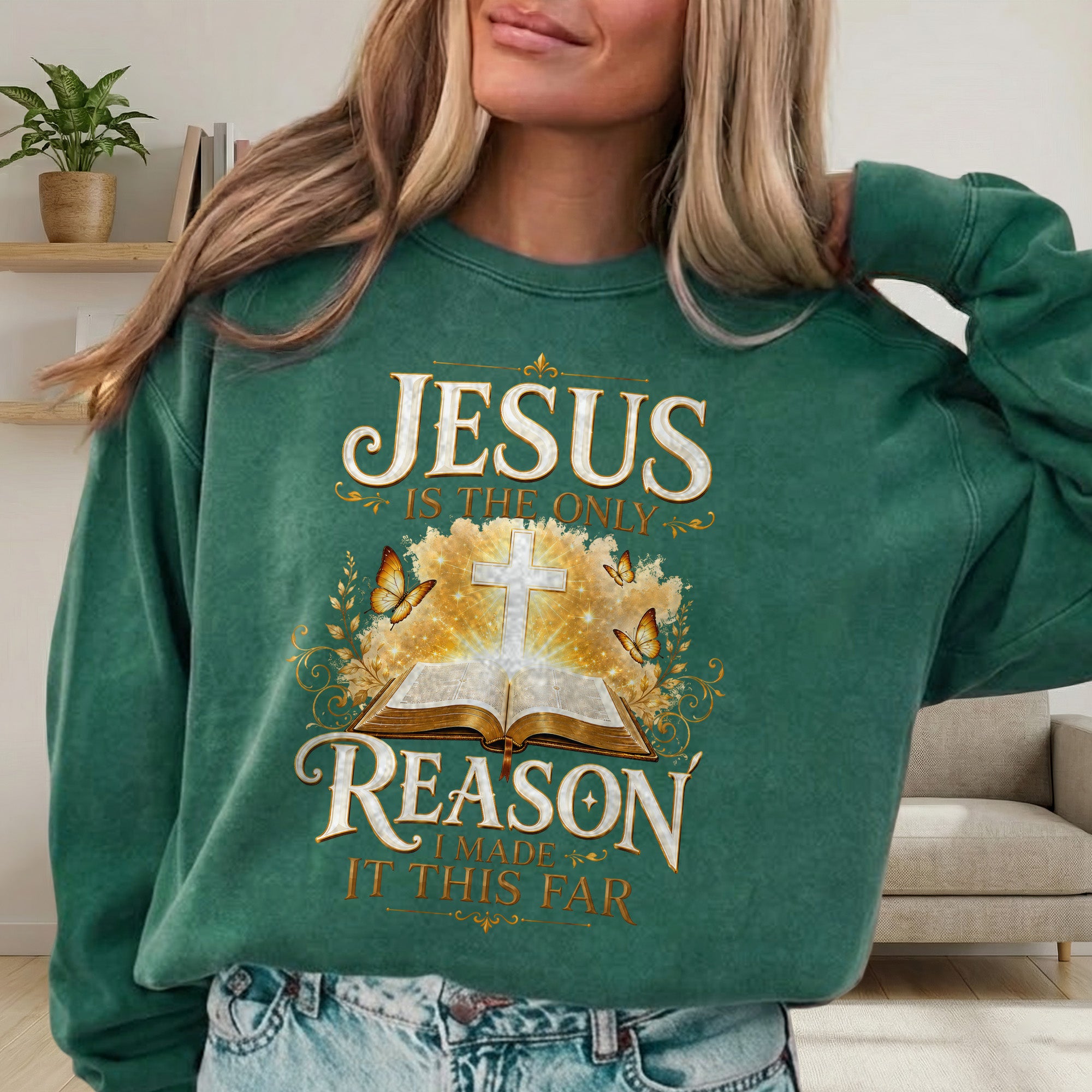 Jesus Is The Only Reason I Made It This Far Christian Faith Unisex Tshirt / Hoodie / Sweatshirt