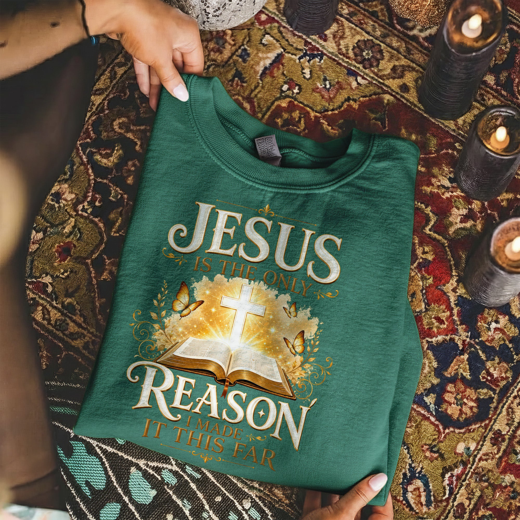 Jesus Is The Only Reason I Made It This Far Christian Faith Unisex Tshirt / Hoodie / Sweatshirt