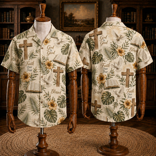 Faith Guided Life Hawaiian Shirts - Jesus Prayer Religious Tropical Shirt Collection