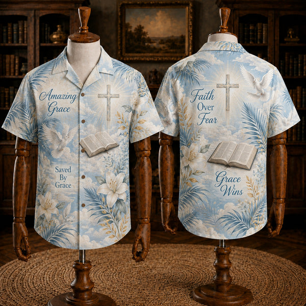 God’s Love Christian Hawaiian Shirts - Jesus Cross Floral Aloha Shirt Collection