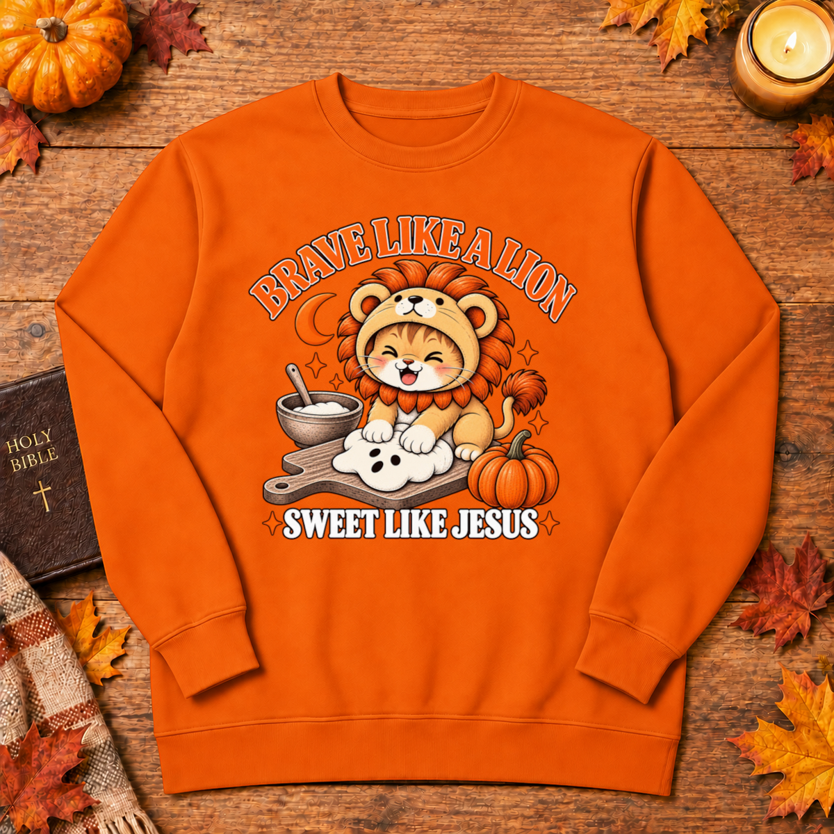 Brave Like A Lion Sweet Like Jesus Christian Halloween - Unisex Tshirt/Hoodie/Sweatshirt