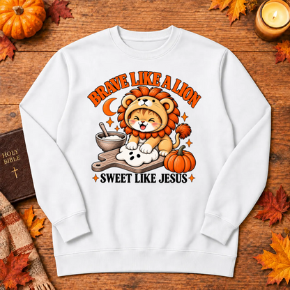 Brave Like A Lion Sweet Like Jesus Christian Halloween - Unisex Tshirt/Hoodie/Sweatshirt