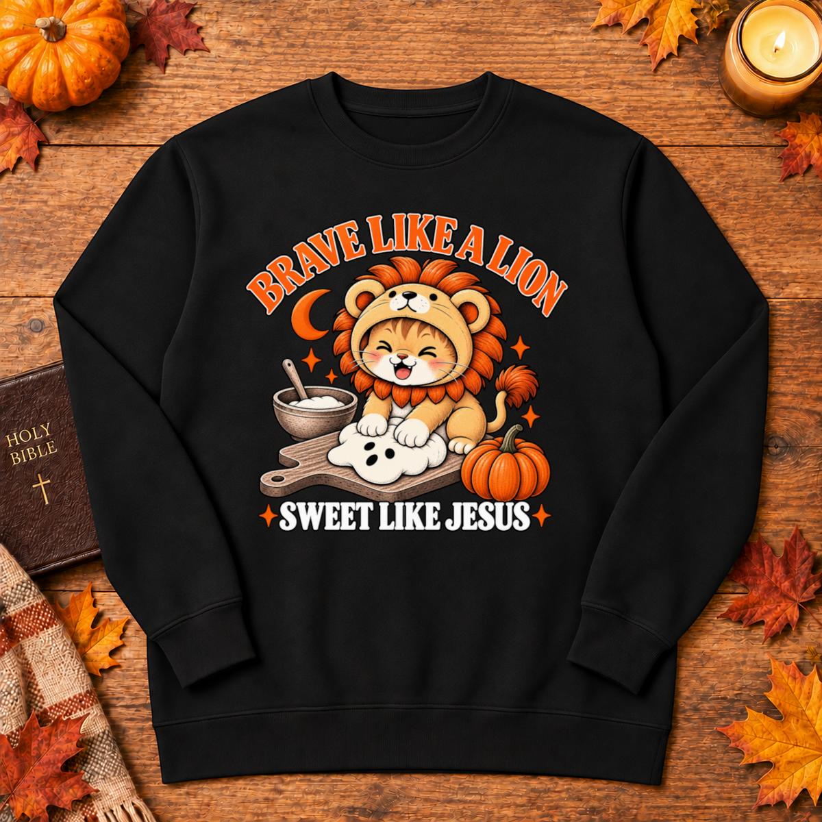 Brave Like A Lion Sweet Like Jesus Christian Halloween - Unisex Tshirt/Hoodie/Sweatshirt