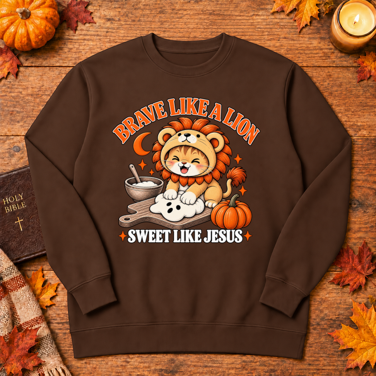 Brave Like A Lion Sweet Like Jesus Christian Halloween - Unisex Tshirt/Hoodie/Sweatshirt