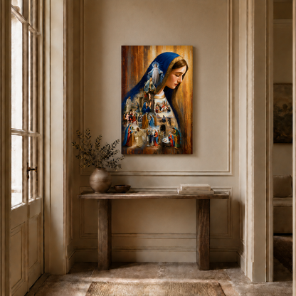 The Life Of Virgin Mary Mother Of Jesus Christian Wall Art Poster/Canvas
