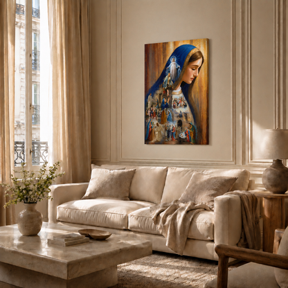The Life Of Virgin Mary Mother Of Jesus Christian Wall Art Poster/Canvas