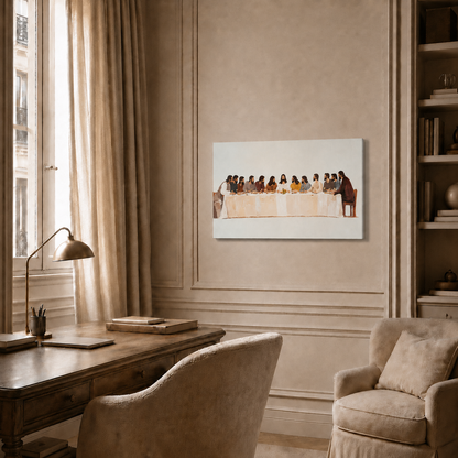 The Last Supper Jesus And Apostles Christian Wall Art Poster/Canvas