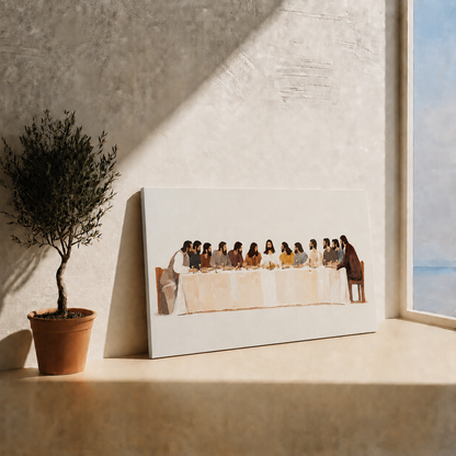 The Last Supper Jesus And Apostles Christian Wall Art Poster/Canvas
