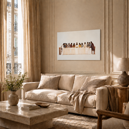 The Last Supper Jesus And Apostles Christian Wall Art Poster/Canvas
