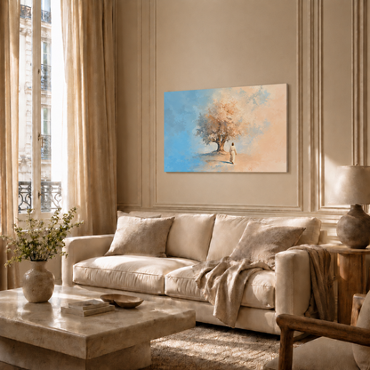 Jesus Walking Toward The Tree Of Life Christian Wall Art Poster/Canvas