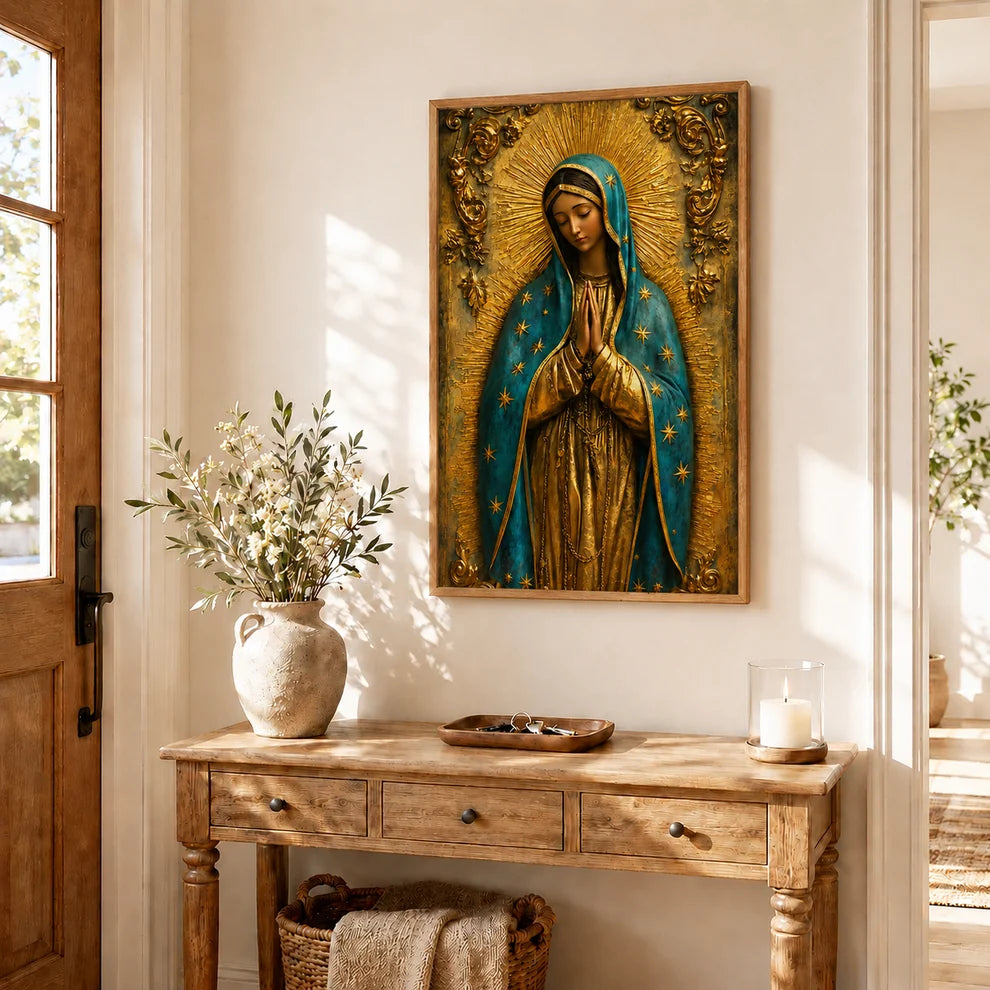 Jesus Healing Broken Woman Wall Art, Christian Faith Restoration Canvas