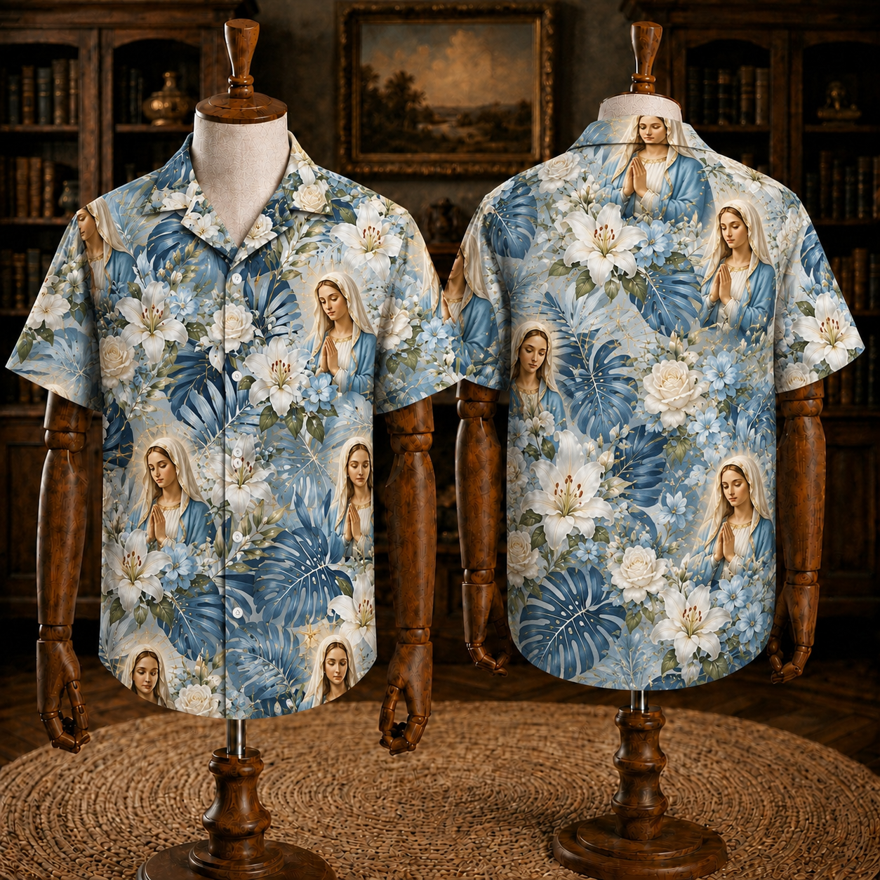 Christian Religious Hawaiian Shirt, Jesus Floral Faith Vacation Shirt