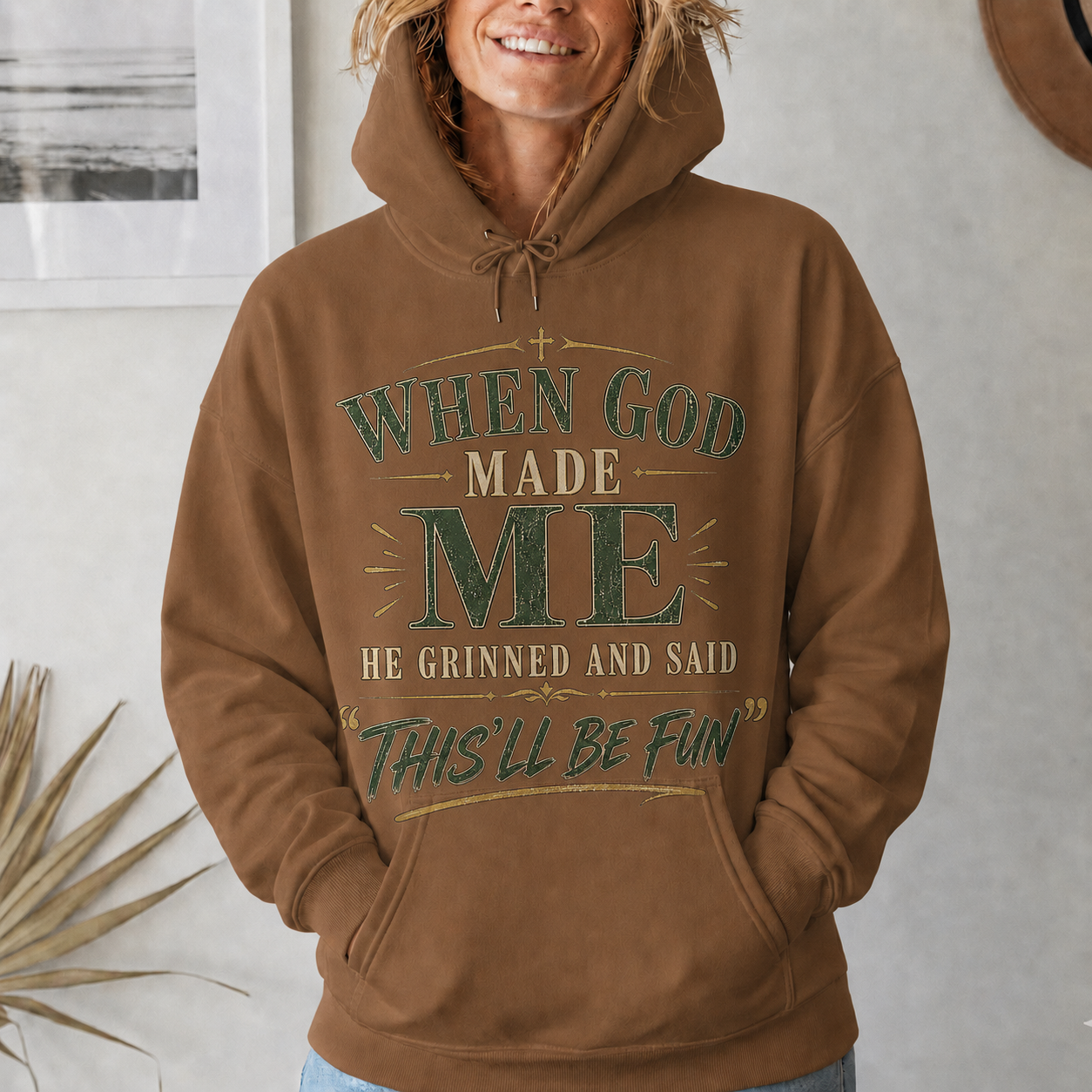 When God Made Me This’ll Be Fun Christian Faith Unisex Tshirt  Hoodie  Sweatshirt