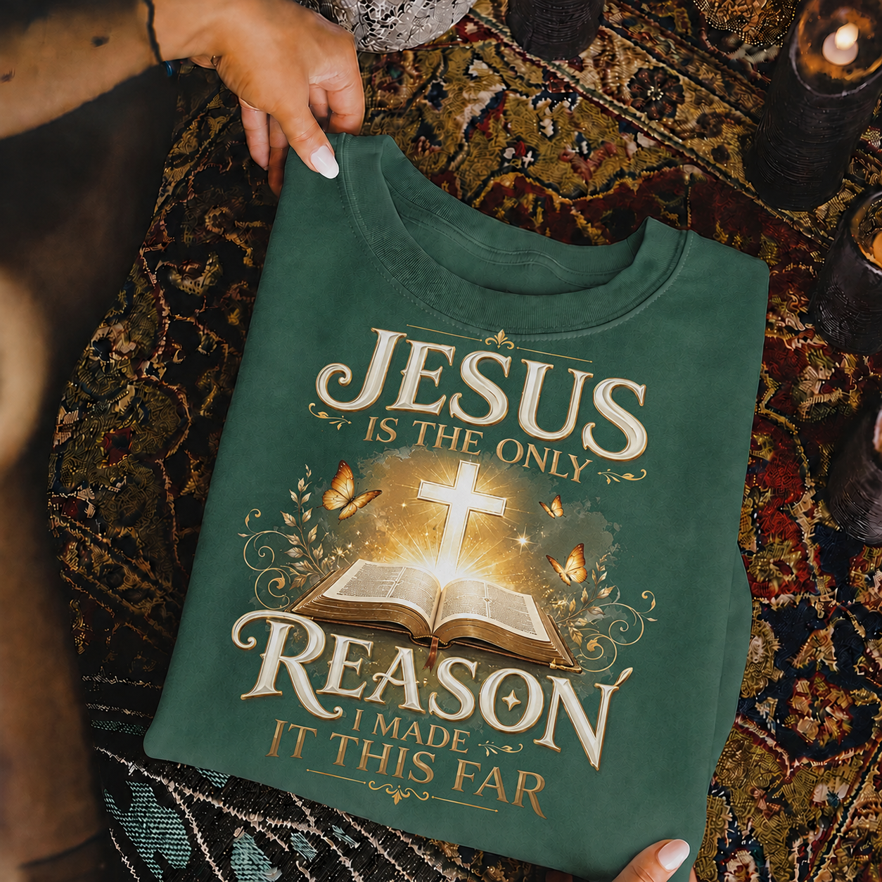 Jesus Is The Only Reason I Made It This Far Christian Faith Unisex Tshirt / Hoodie / Sweatshirt
