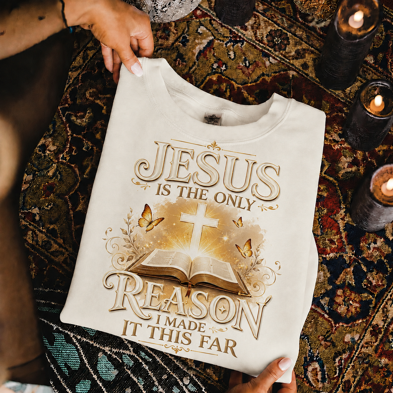Jesus Is The Only Reason I Made It This Far Christian Faith Unisex Tshirt / Hoodie / Sweatshirt