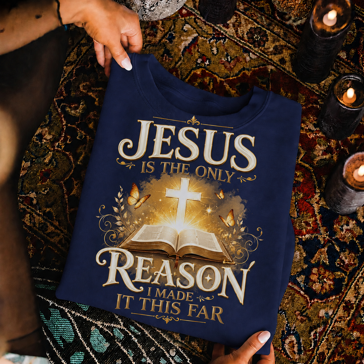 Jesus Is The Only Reason I Made It This Far Christian Faith Unisex Tshirt / Hoodie / Sweatshirt