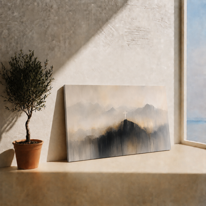 Walking by Faith on Living Waters Canvas