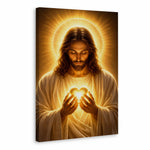 Sacred Heart of Jesus Glowing Faith Canvas