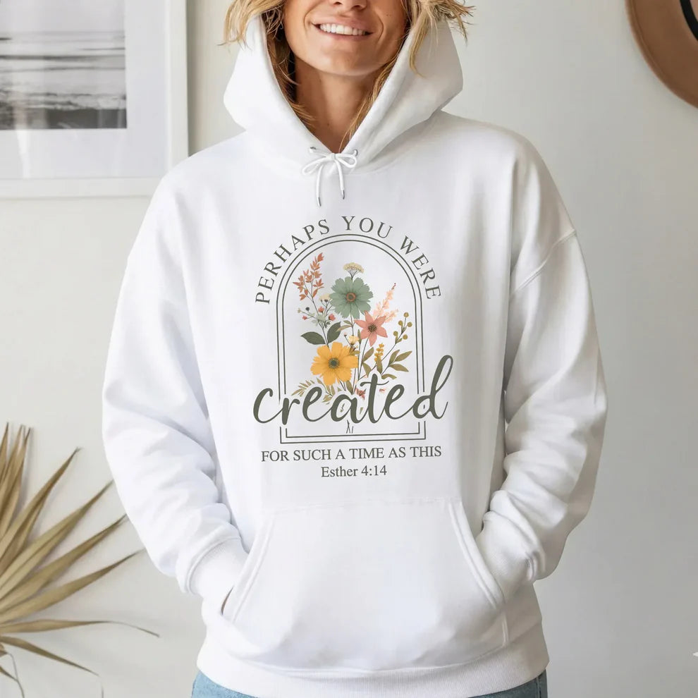 Created For Such A Time As This Floral Arch Design - Faith Floral - Unisex Tshirt / Hoodie / Sweatshirt [GILDAN]