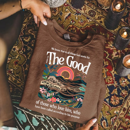 God Works for Good Romans 8:28 – Unisex Tshirt / Hoodie / Sweatshirt