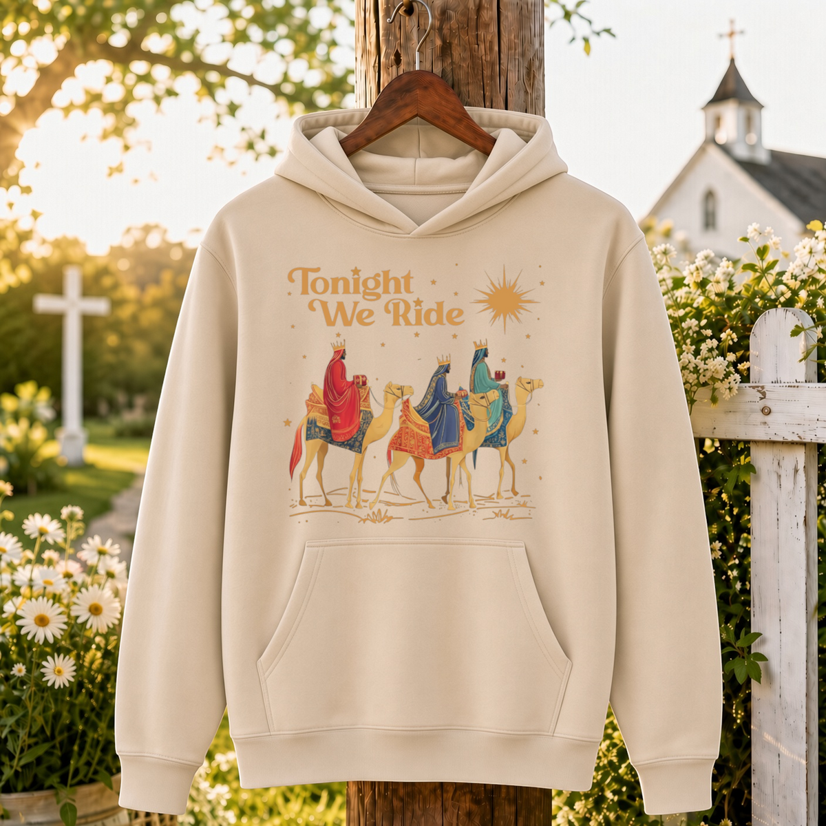Tonight We Ride Christmas Faith Design- Unisex T-Shirt, Hoodie & Sweatshirt