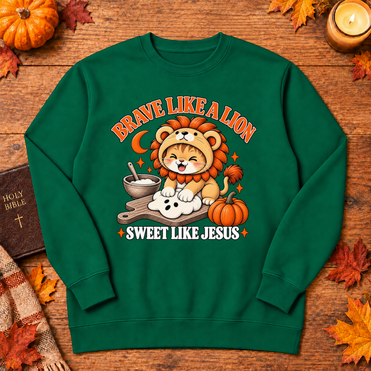 Brave Like A Lion Sweet Like Jesus Christian Halloween - Unisex Tshirt/Hoodie/Sweatshirt